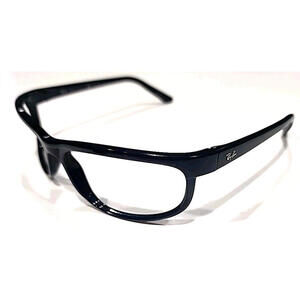 Ray Ban RB2027 601/W1 Black Predator Wrap Sunglasses Frame Italy